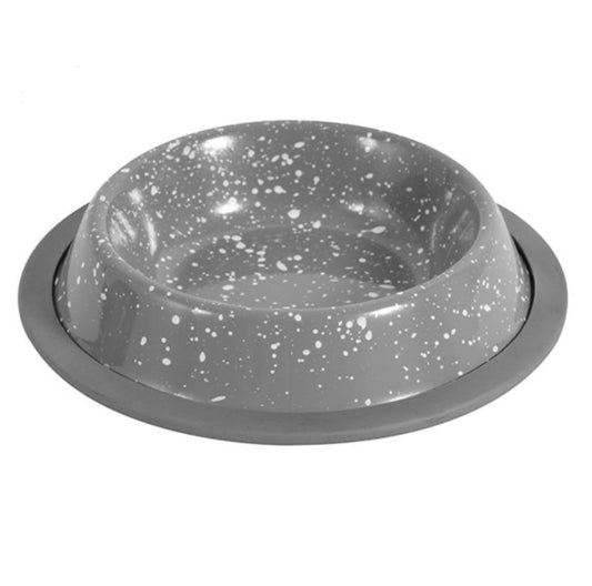 SMART CHOICE Speckled Stainless Steel Pet Bowl 180ML