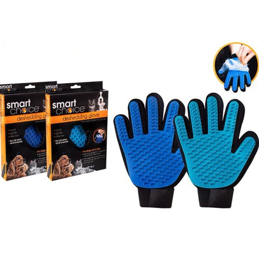 SMART CHOICE Pet Deshedding Grooming Glove Assorted Colours
