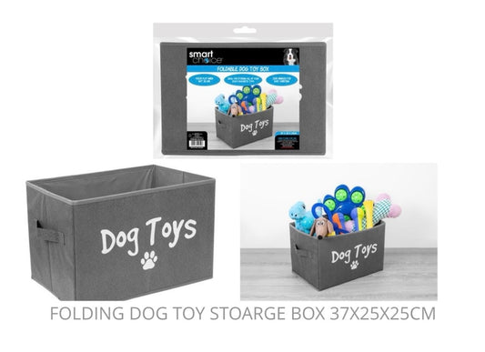 SMART CHOICE Folding Dog Toy Grey Storage Box