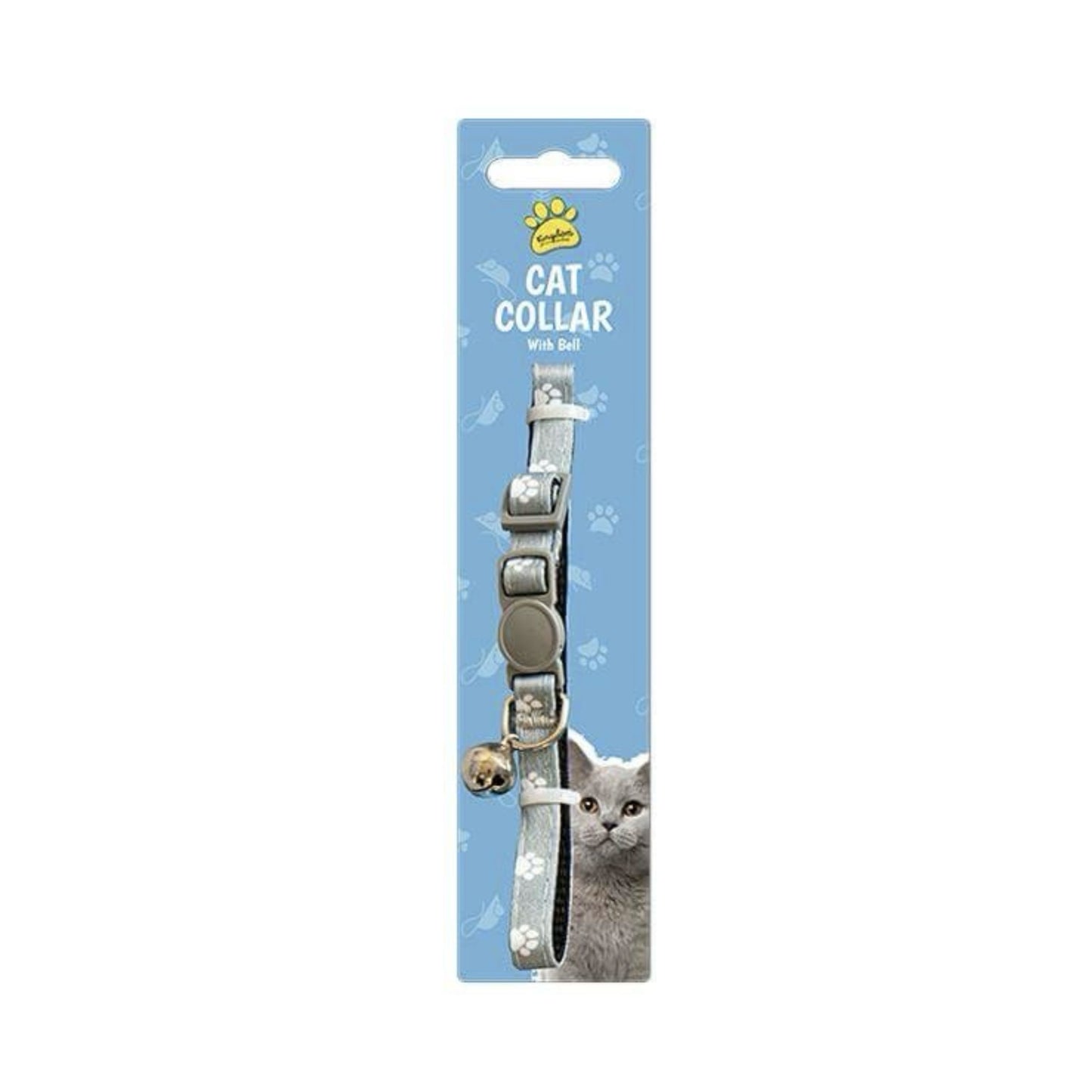 KINGDOM Nylon CAT Collar With BELL Assorted Colours