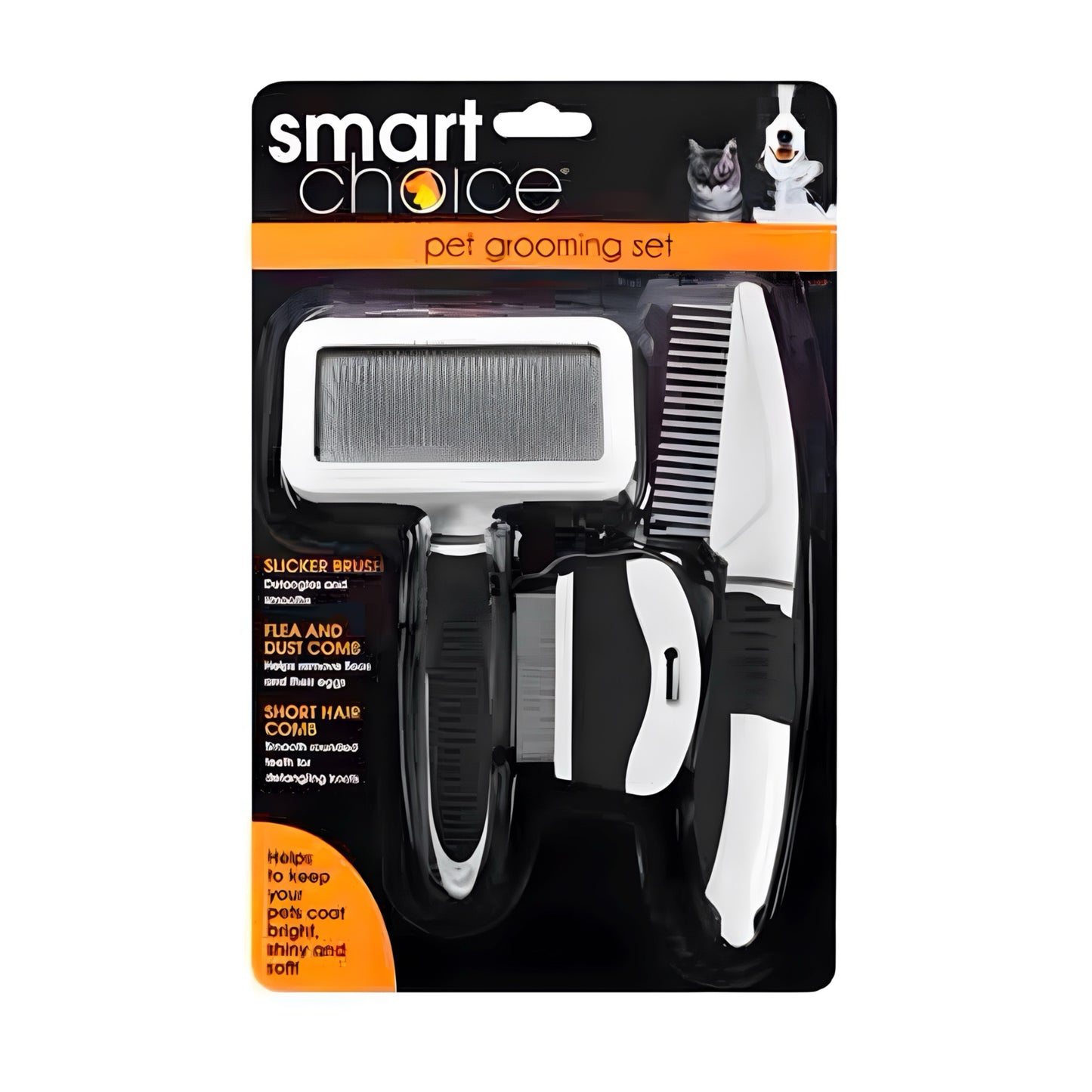 SMART CHOICE Pet Grooming Set 3PC Assorted Colours