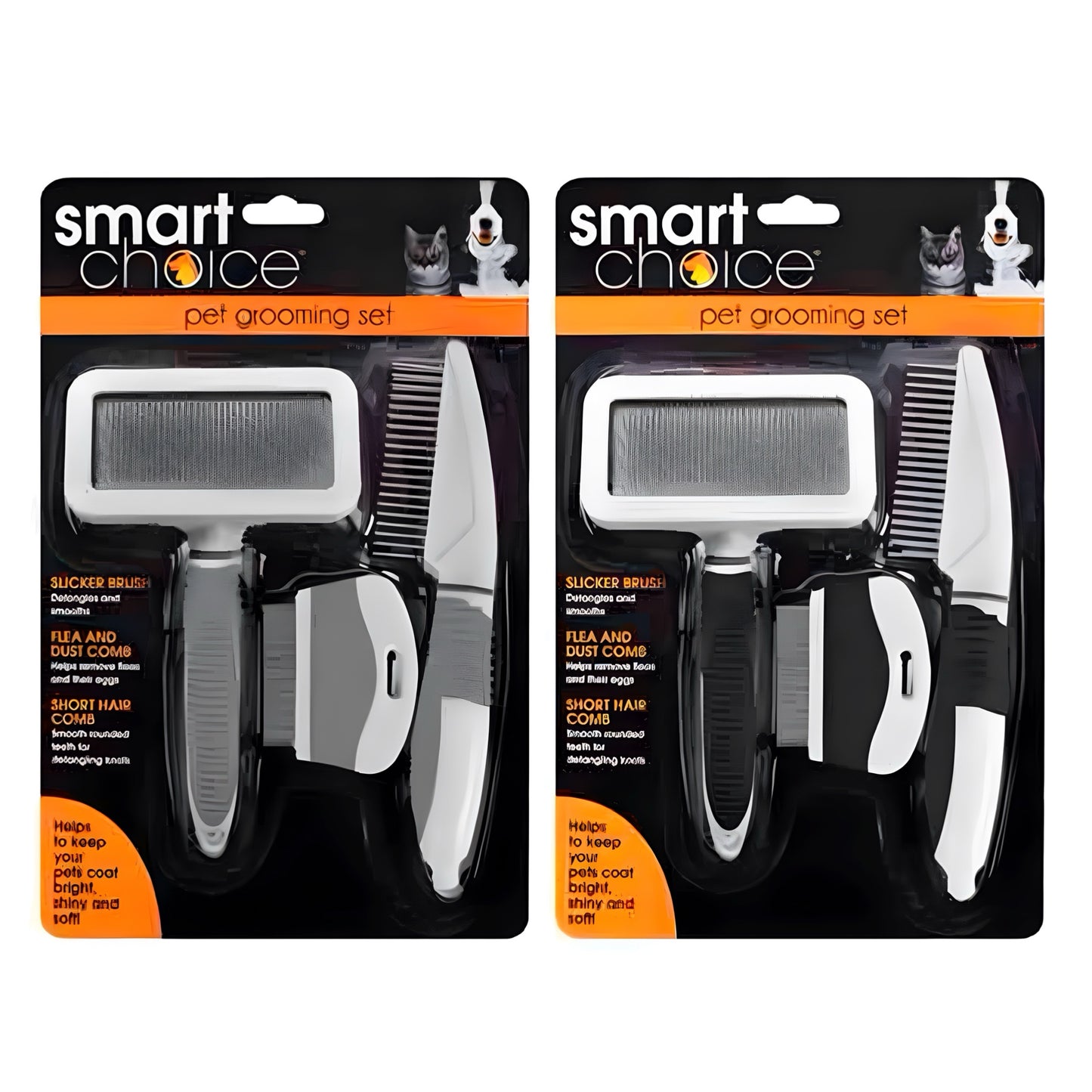 SMART CHOICE Pet Grooming Set 3PC Assorted Colours