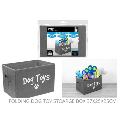 SMART CHOICE Folding Dog Toy Grey Storage Box
