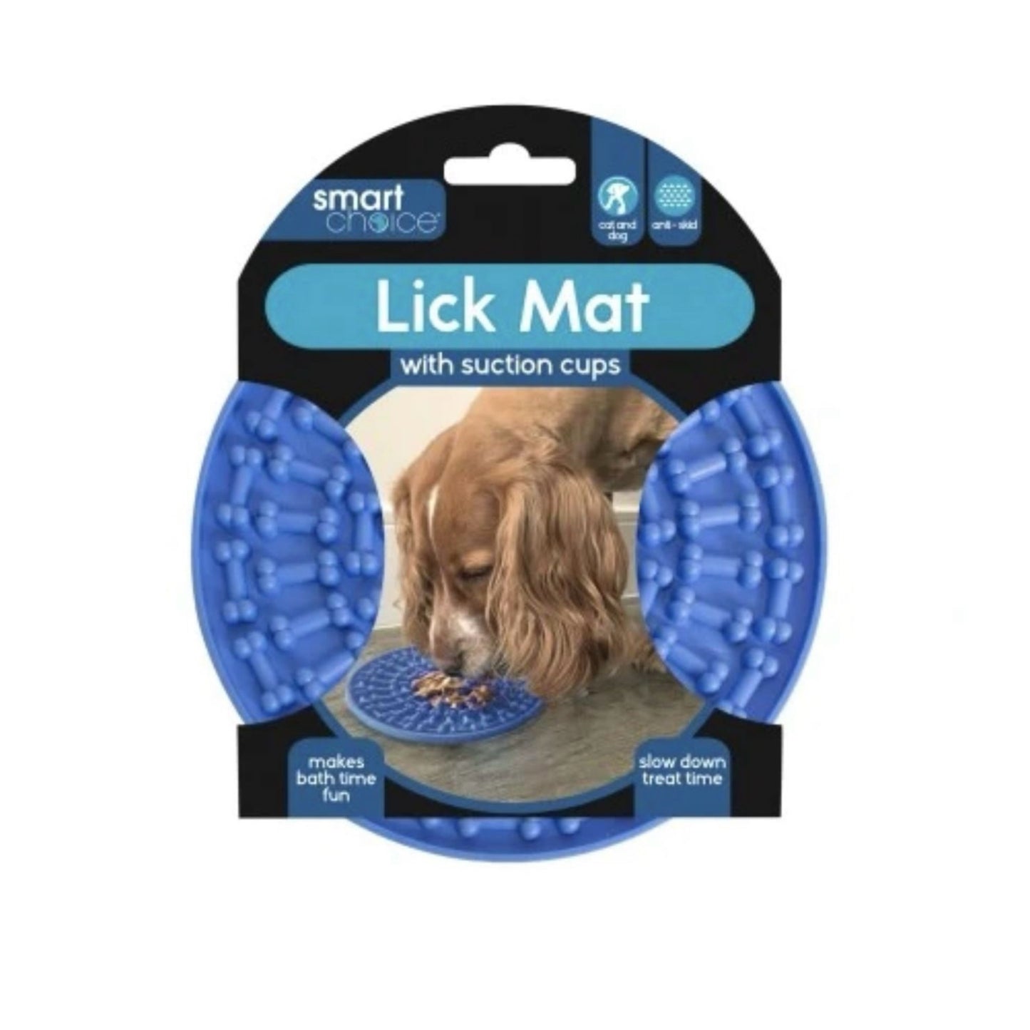SMART CHOICE Suction Lick MATT & Slow Feeder For Dogs Assorted Colours
