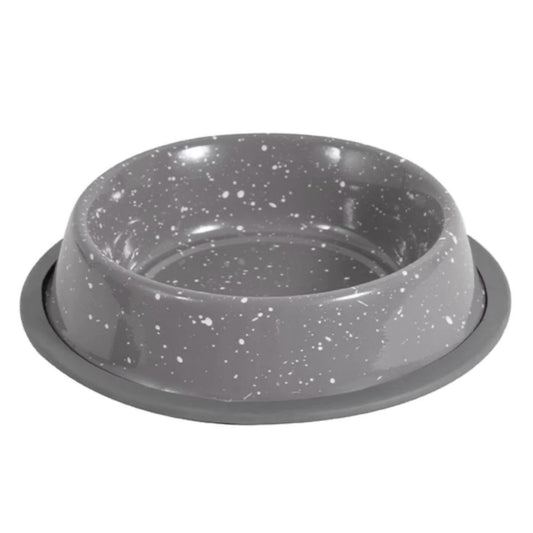 SMART CHOICE Speckled Stainless Steel Pet Bowl 400ML